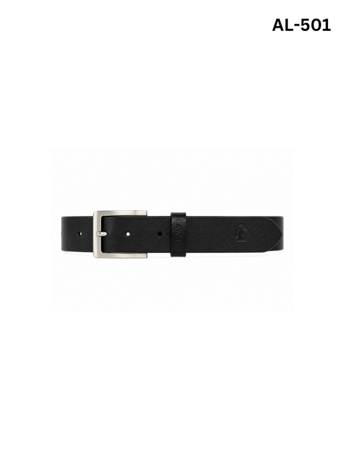 Aniline Leather Belt with Zinc Alloy Buckle