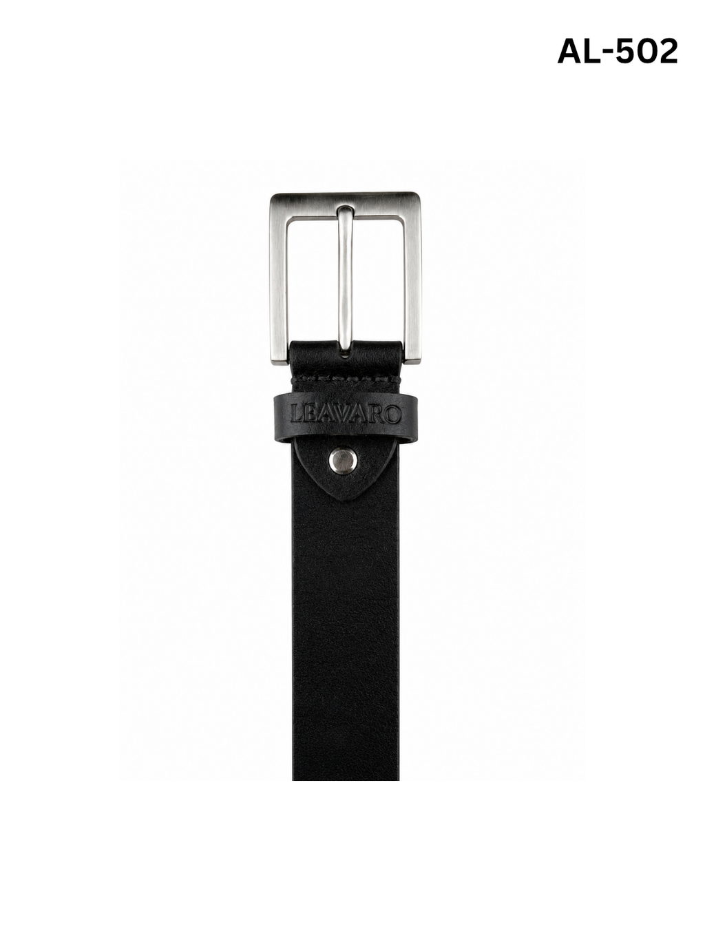 Aniline Leather Belt with Zinc Alloy Buckle