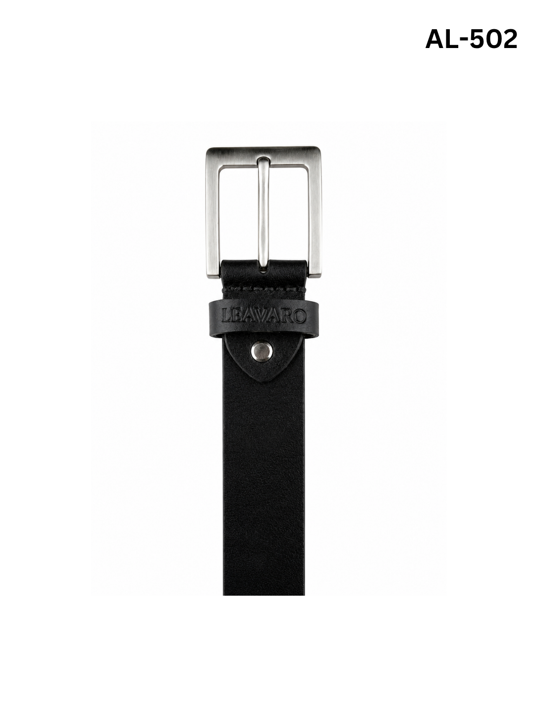 Aniline Leather Belt with Zinc Alloy Buckle