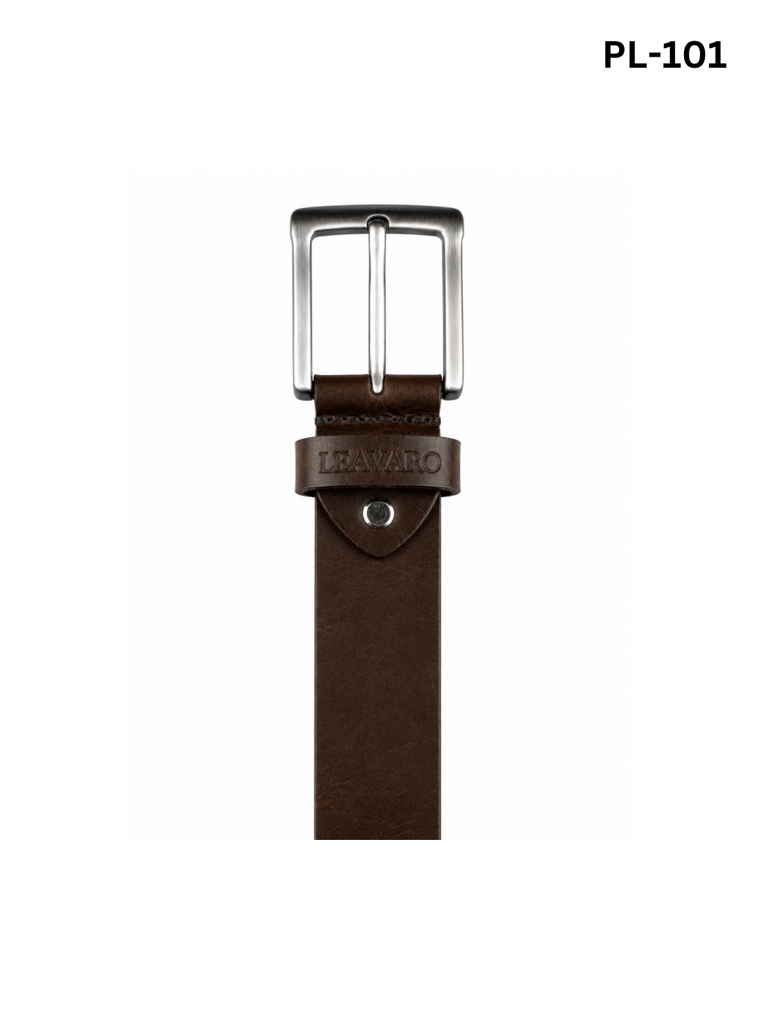 Pull-Up Leather Belt with Zinc Alloy Buckle PL-101