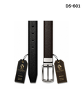 Double Sided Milled Leather Belt with Zinc Alloy Buckle DS-601