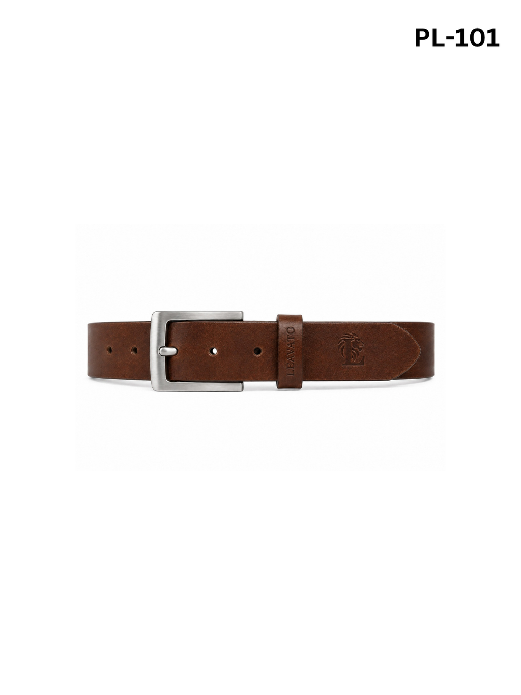 Pull-Up Leather Belt with Zinc Alloy Buckle PL-101