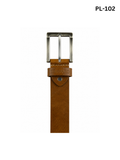 Pull-Up Leather Belt with Zinc Alloy Buckle PL-102